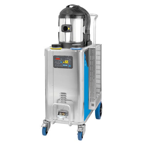 Limpiadora de vapor trifásica - STEAM BOX VAC PRO - Tecnovap - con depósito / de aspiración / de acero inoxidable