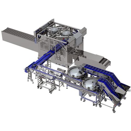 Sistema de carga en termoformadora - Velec Systems - de salchichas