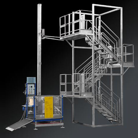 Escalera fija recta - Velo Acciai Srl. - de acero inoxidable