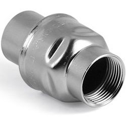 Válvula anti-retorno para gas - Velo Acciai Srl. - roscada / de acero inoxidable