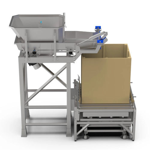 Llenadora automatizada - Constructie Bruynooghe N.V. - de cajas / para productos alimentarios / para transportador