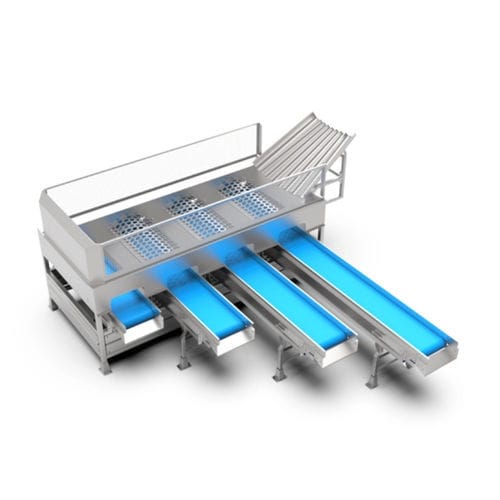 Calibradora para productos alimentarios - Constructie Bruynooghe N.V. - de tambor / de rodillos / de banda