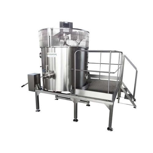 Cuba de tratamiento - Due Ci Inox Snc - de refrigeración / para calefacción / para leche