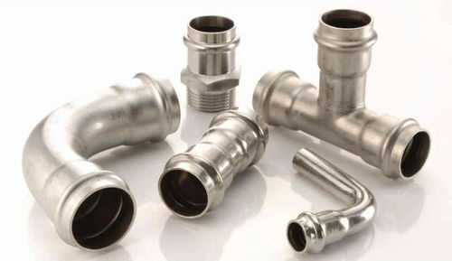 Racor hidráulico - Due Ci Inox Snc - de engaste / tipo T / acodado