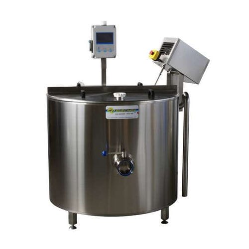 Cubeta de elaboración de queso de pasteurización - TC series - Due Ci Inox Snc - de acero inoxidable