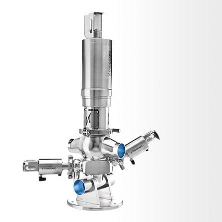 Válvula aséptica - MA - Evoguard GmbH - de tapón / neumática / antimezcla