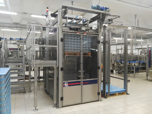 Despaletizador por la parte superior - FL-018-S-V_POL - F.B.L. Food Machinery S.r.l. - para la industria alimentaria y de la bebida / de latas de conservas / semiautomático