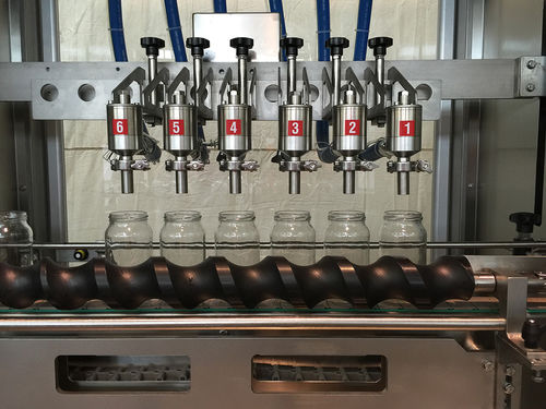 Llenadora para recipientes de cristal - FL-D.L.M - F.B.L. Food Machinery S.r.l. - para crema / de líquidos / para productos alimentarios