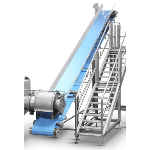 Transportador de banda - Gold Peg International Pty Ltd - inclinado / para alimentos / para la industria alimentaria