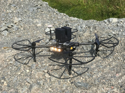 Dron cuadrirrotor - MineFly - CLICKMOX - para uso civil / para mina subterránea / de inspección
