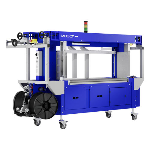 Flejadora totalmente automática - SoniXs TRC-6  - Mosca GmbH - para cartón ondulado / con prensa / vertical