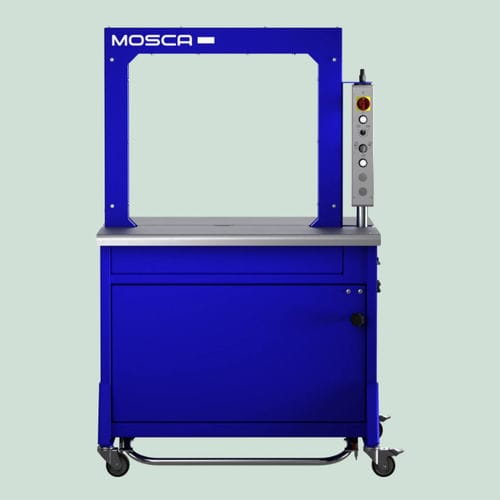 Flejadora automática - SoniXs MP-6 T - Mosca GmbH - para cinchas / de producción / de mesa