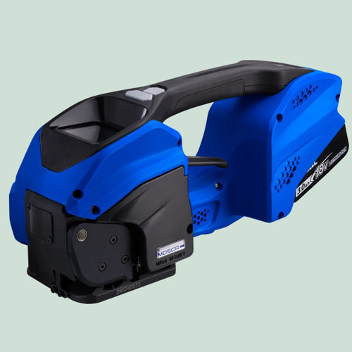 Aparato flejador manual - HUG - Mosca GmbH - alimentado por batería / para cinta de flejado de PP-PET / para cintas de flejado de plástico