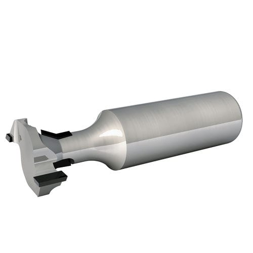 Fresa monobloque -  FPS3008 series - Microtech - para ranuras en T / de diamante / para aluminio
