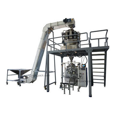 Ensacadora con pesadora multicabezal - Mentpack - vertical / VFFS / servoaccionada