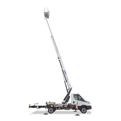 Cesta telescópica montada sobre camión - B-LIFT 18 - cte - con motor de combustión / para uso exterior / para aplicaciones múltiples