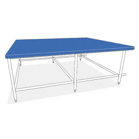 Mesa de corte para tejidos - Impulsa - para el acolchado de telas