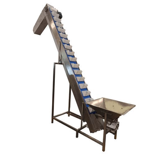 Elevador de cangilones para la industria agroalimentaria - COALZA SYSTEMS - de banda / con tolva / de transporte
