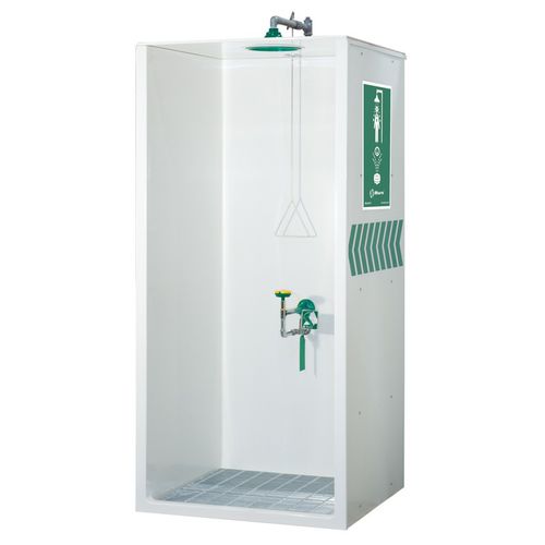 Cabina de ducha de pie - 8605WC - Haws Corporation - con lavaojos y lavacara