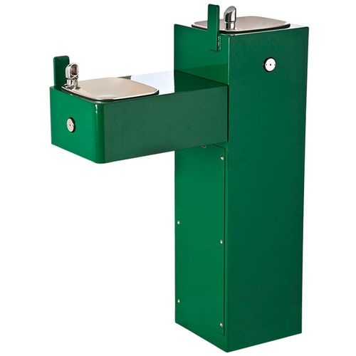 Dispensador de agua de acero inoxidable - 3300 - Haws Corporation - de pie / de exterior