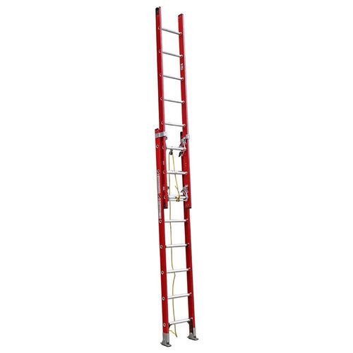 Escalera extensible con cuerda - MS  - CAGSAN  LADDERS - de PRFV / abatible / para cables eléctricos