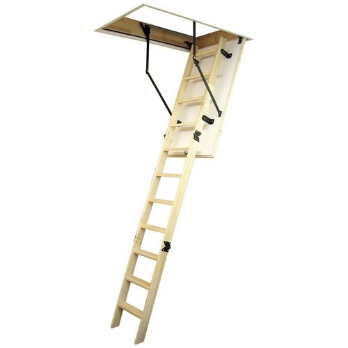 Escalera de madera - ÇM01  - CAGSAN  LADDERS - simple / abatible / de cubierta