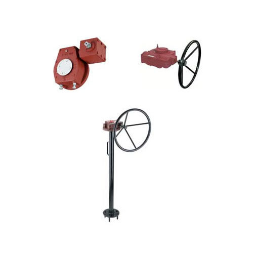 Actuador para válvula de bola con reductor de piñon recto - Negri Fratelli srl - manual / 90° / con volante de maniobra