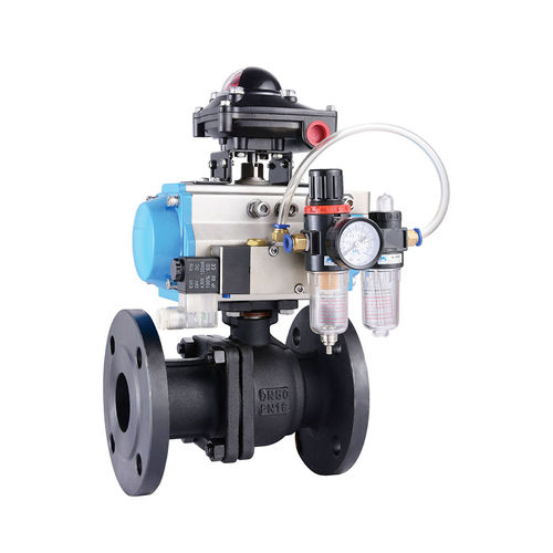 Válvula de bola - Q641F-16C - Yongkang Yonlin Industry & Trade Co.,Ltd Yongkang Lianggong Valve Co., Ltd. - neumática / de control / con brida