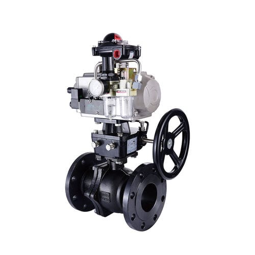 Válvula de bola - Q641F-16C - Yongkang Yonlin Industry & Trade Co.,Ltd Yongkang Lianggong Valve Co., Ltd. - neumática / de control / con brida