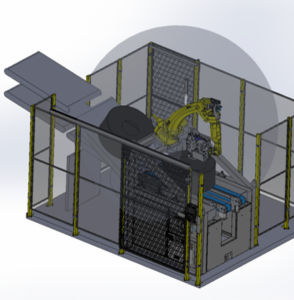Máquina de marcado robotizada - DESMASA - en caliente / compacta / para procesos