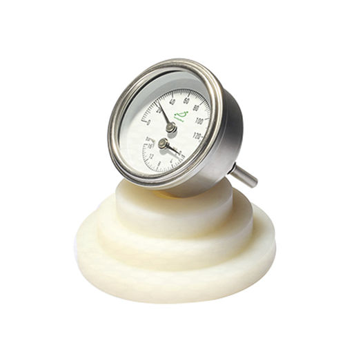Manómetro y termómetro de esfera - WHT-12SS - Shanghai QualityWell industrial CO.,LTD. - de acero inoxidable / de tubo Bourdon / para aceite