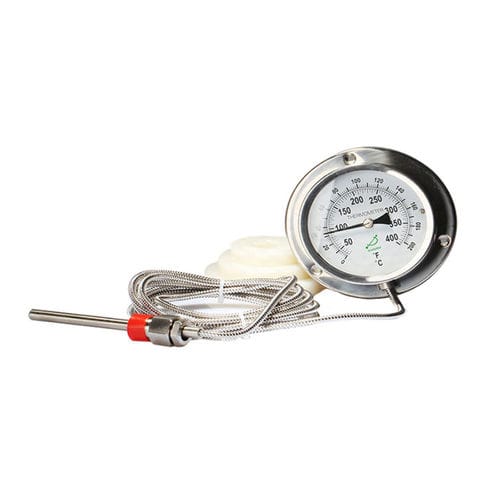 Termómetro de expansión de gas de capilar - 400RF12122 - Shanghai QualityWell industrial CO.,LTD. - de esfera / IP65 / fijo