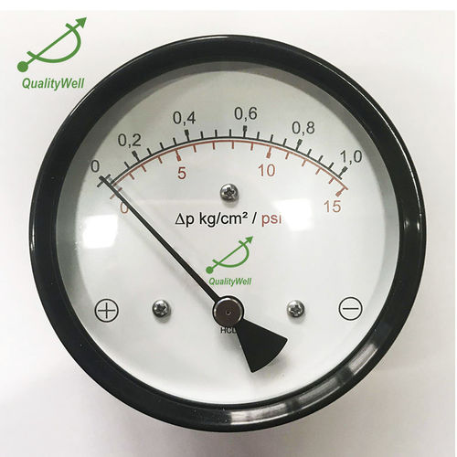 Manómetro diferencial - DX10 - Shanghai QualityWell industrial CO.,LTD. - de esfera / de acero inoxidable / para gas