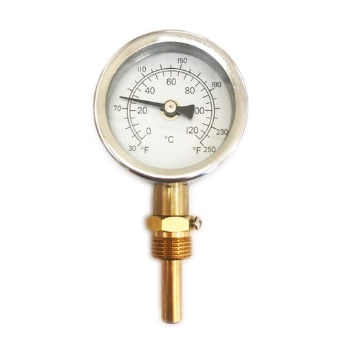 Termómetro de sonda - I221H - Shanghai QualityWell industrial CO.,LTD. - bimetálico / de esfera / fijo