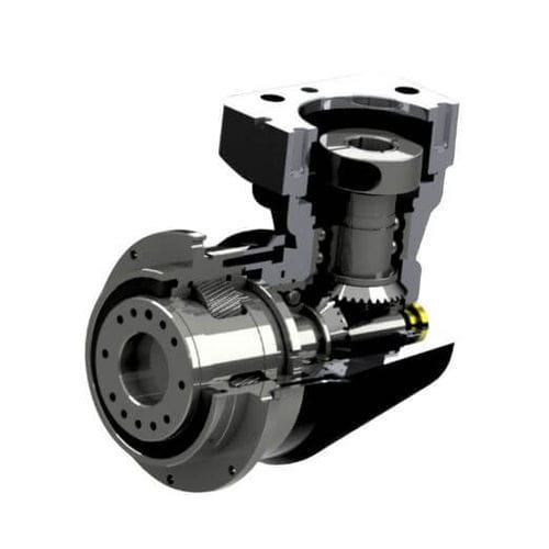 Servorreductor de engranaje helicoidal - ADR110 - Newstart Planetary Gear Boxes Co.,Ltd. - angular / de eje de salida vertical / de montaje en brida