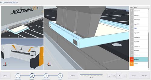 Software de simulación - XLTbend  - RAS Reinhardt Maschinenbau GmbH - de red / de máquina / 3D