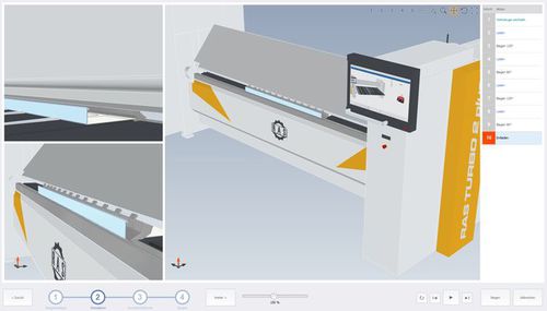 Software de simulación - TURBO2plus  - RAS Reinhardt Maschinenbau GmbH - de red / de máquina / 3D