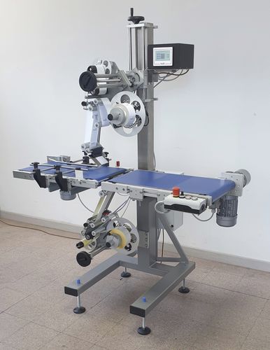 Aplicador de etiquetas automático - Pk-LINE-Up&Down - Packin.it - para aplicación en la parte superior del producto / para aplicación en la parte inferior del producto / para etiquetas autoadhesivas
