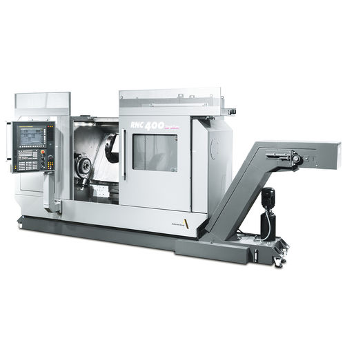 Máquina de torneado CNC - RNC 400 - Monforts Werkzeugmaschinen GmbH & Co. KG - hidrostática / de mesa inclinada