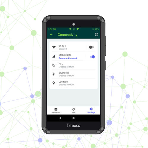 Software de transmisión de datos - Famoco Connect - FAMOCO - de conectividad / de red / Androïd