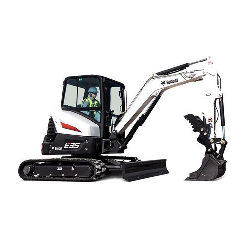 Excavadora mediana - E35 - BOBCAT - con orugas / Tier 4 provisional / para obra de construcción