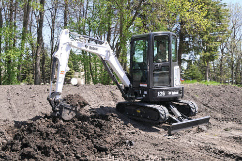 Miniexcavadora - E26 - BOBCAT - con orugas / Tier 4 final / para obra de construcción