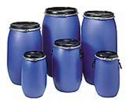 Bidón de polietileno de alta densidad PEHD - SD AZUL series - Reyde - apilable con tapa / para la industria agroalimentaria