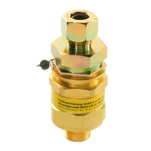 Válvula de seguridad para gas - Asi 35 - Hornung GmbH - DIN / de latón / de pistón