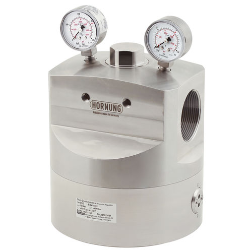 Regulador de presión para gas - D 2 - Hornung GmbH - de diafragma / con chapaleta / con cúpula