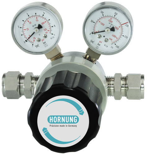 Regulador de presión para gas - HP 350 - Hornung GmbH - de diafragma / de muelle / con chapaleta