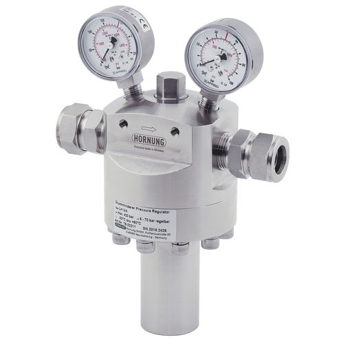 Regulador de presión para gas - L 1 - Hornung GmbH - de muelle / con chapaleta / monoetapa