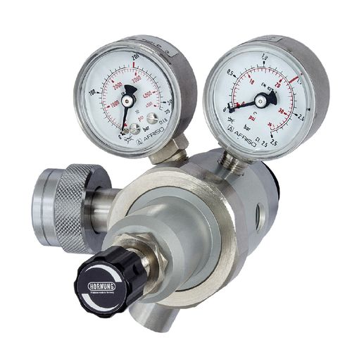 Regulador de presión para gas - HP 105  - Hornung GmbH - de diafragma / de 2 etapas / analógico