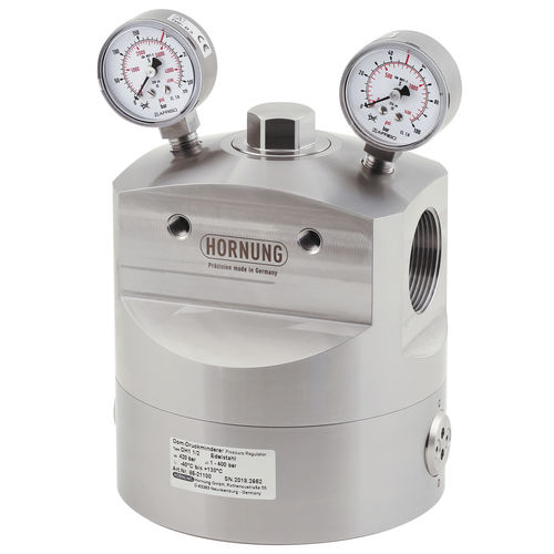 Regulador de presión para gas - D 1 1/2 - Hornung GmbH - de diafragma / con chapaleta / con cúpula