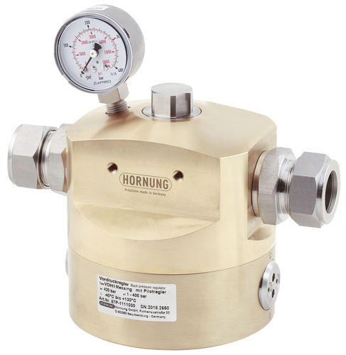 Regulador de contrapresión para gas - VD1 - Hornung GmbH - de diafragma / con cúpula / monoetapa